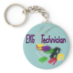 EKG Technician Gifts keychains