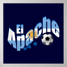 El Apache Argentina Fútbol lovers fans gifts Print