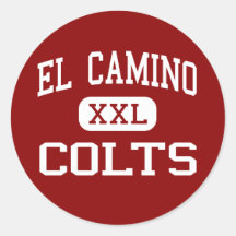 El Camino - Colts - High - South San Francisco Stickers