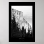 El Capitan (BW) Poster