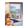 El cojín azul / The blue pillow. Postcard