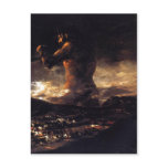El coloso (1808-1812), Francisco de Goya. Oil on c postcards