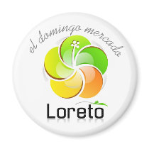 El Domingo Mercado en Loreto Refrigerator Magnets