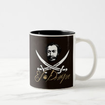 El Draque Pirate Insignia Mugs