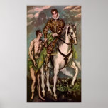 El Greco's Saint Martin and the Beggar, circa 1600 posters