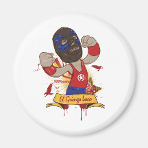 El Gringo Loco Fridge Magnet