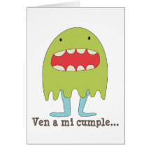 El monstruo verde ríe =) greeting cards