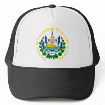 El Salvador Coat of Arms Trucker Hats