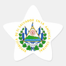 el salvador emblem star stickers