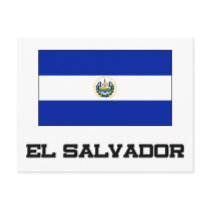 El Salvador Flag postcards
