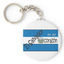 El Salvador Llavero con bandera Keyring Keychains