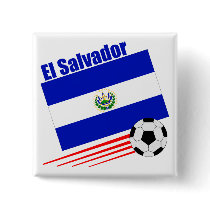 El Salvador Soccer Team Button