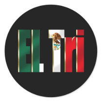 EL Tri Mexico soccer futbol Mexican pride logo Round Stickers