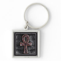 elaborate ankh keychain