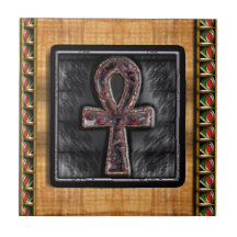elaborate ankh ceramic tiles