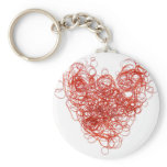 elastic love keychains