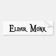 Eldar Monk Bumper Sticker