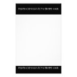 Elder Futhark Rune Alphabet grey Custom Stationery