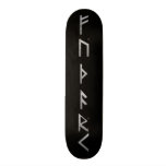 Elder Futhark Runes grey Skate Boards