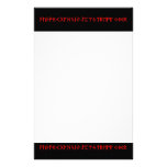 Elder Futhark Runes red Stationery Paper