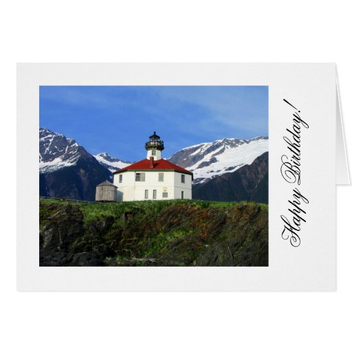 Eldred Rock Lighthouse; Happy Birthday Card