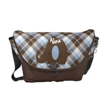 Ele-n-Friends Elephant Messenger Bag Blue n Brown2
