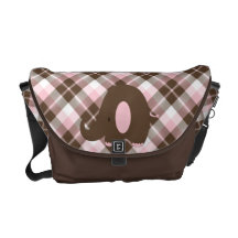 Ele-n-Friends Elephant Messenger Bag Pink n Brown