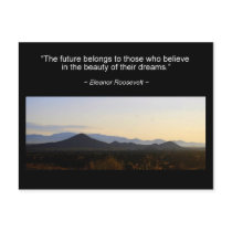 Eleanor Roosevelt Inspiration Quote Postcard