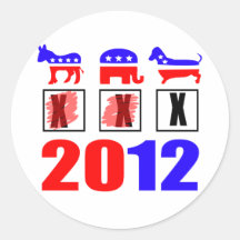 Elections are for the dogs! sticker