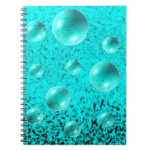 Electric Blue Bubble Notebook