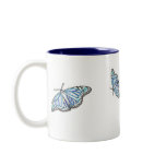 Electric Blue Monarch Butterfly Mug