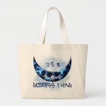 Electric Blue Upright Crescent Bag