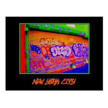 'Electric Graffiti Gates' Postcard