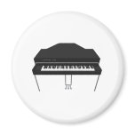 Electric Grand Piano: 3D Model: Fridge Magnet