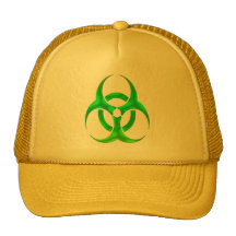 Electric Green Bio Hazard Mesh Hat
