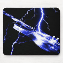 ELECTRIC GUITAR blue Mouse Pad