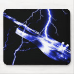 ELECTRIC GUITAR blue mousepads