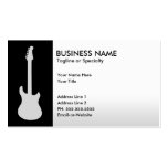 Five Colourful Electric Guitars Business Card