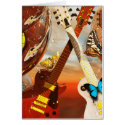 Electric guitar by Lenny art cards