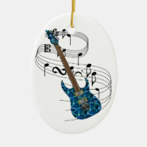 Electric Guitar Christmas Ornament