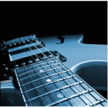 Electric Guitar Close Up - Blue