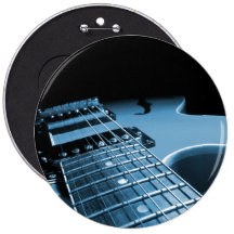 Electric Guitar Close Up - Blue Pins