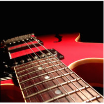 Electric Guitar Close Up - Original Red