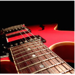 Electric Guitar Close Up - Original Red photo sculptures