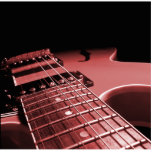 Electric Guitar Close Up - Red photo sculptures