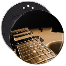 Electric Guitar Close Up - Spicy Orange Pins