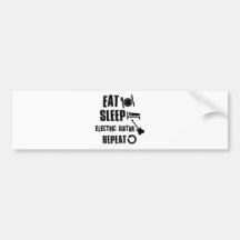 Electric Guitar designs Bumper Stickers