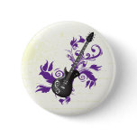 Electric guitar on purple leaves custom products