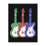 electric guitar postcard