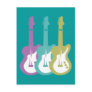 electric guitar postcard